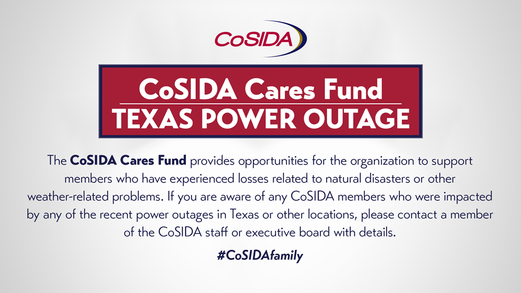 CoSIDA Seeks Updates On Members Affected By Texas Power Outages